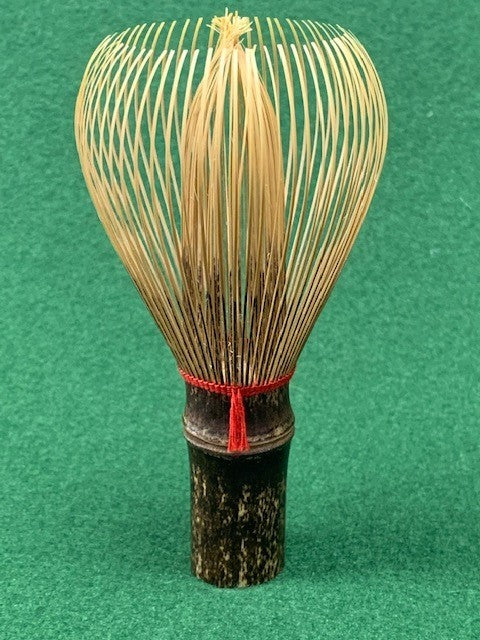 Artisan Black Bamboo Matcha Whisk "Kurotake Shin Chasen" - by Master Craftsman Mr. Kubo Sabun
