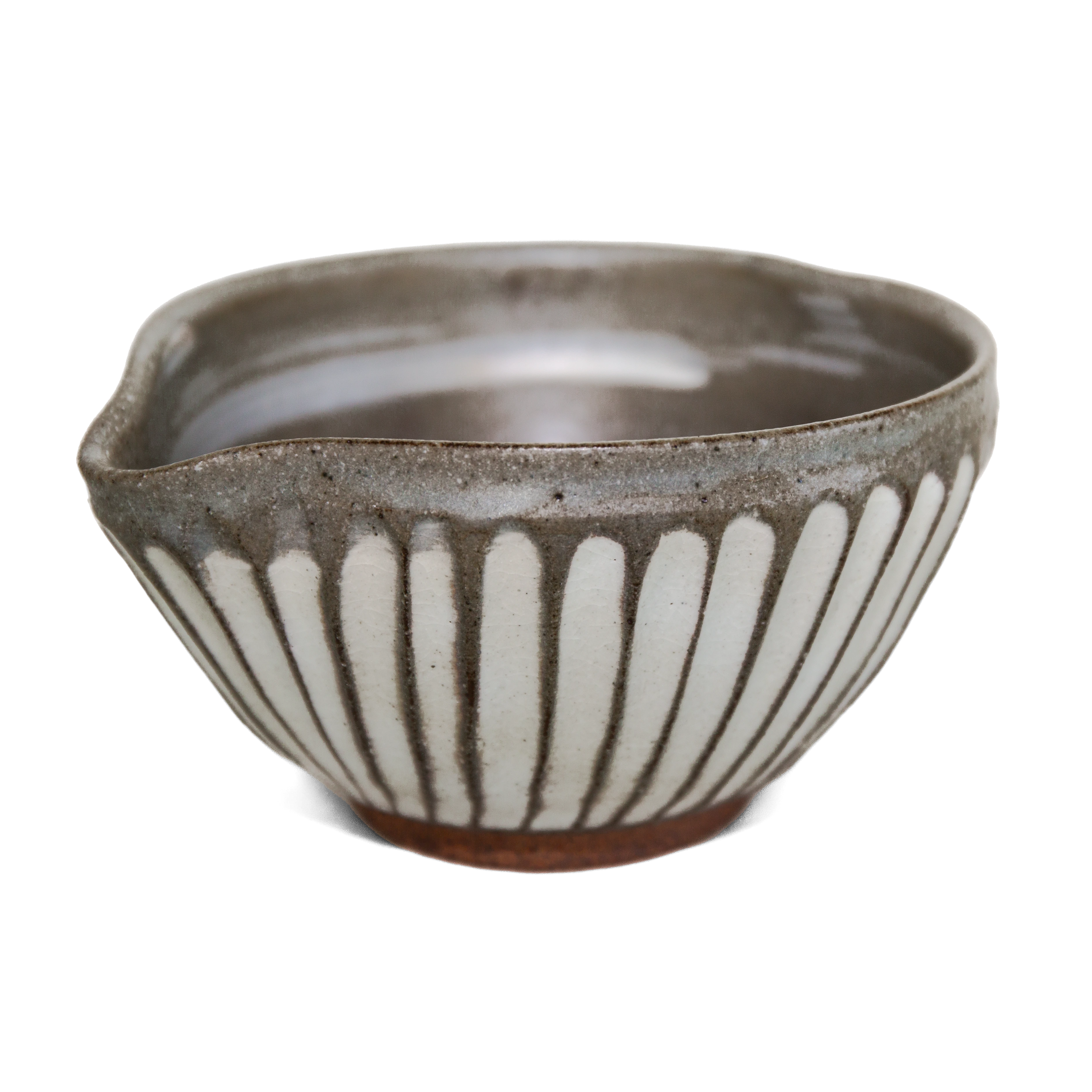 Hand-crafted Mino-yaki Matcha Bowl with Spout — Masamura