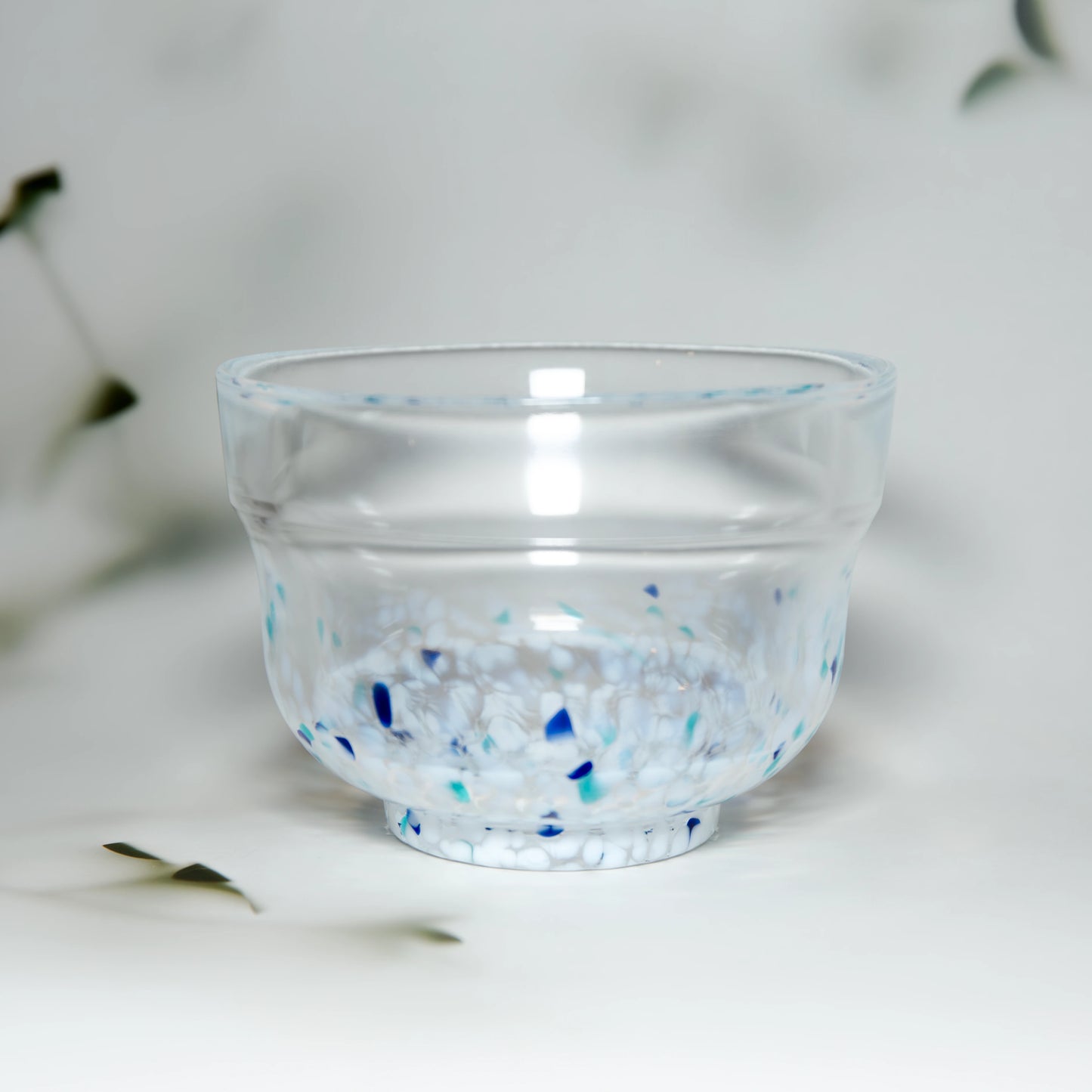 MATSUGAOKA CRAFT - Rainbow Scat Glass matcha bowl