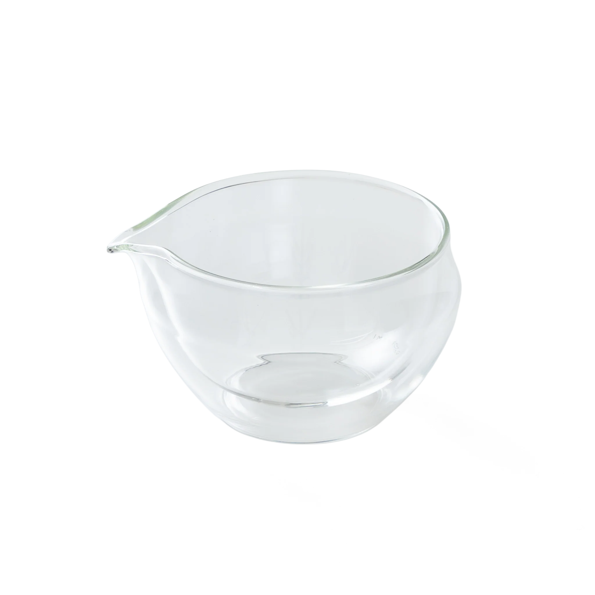 ORIGAMI Glass Katakuchi Matcha Bowl