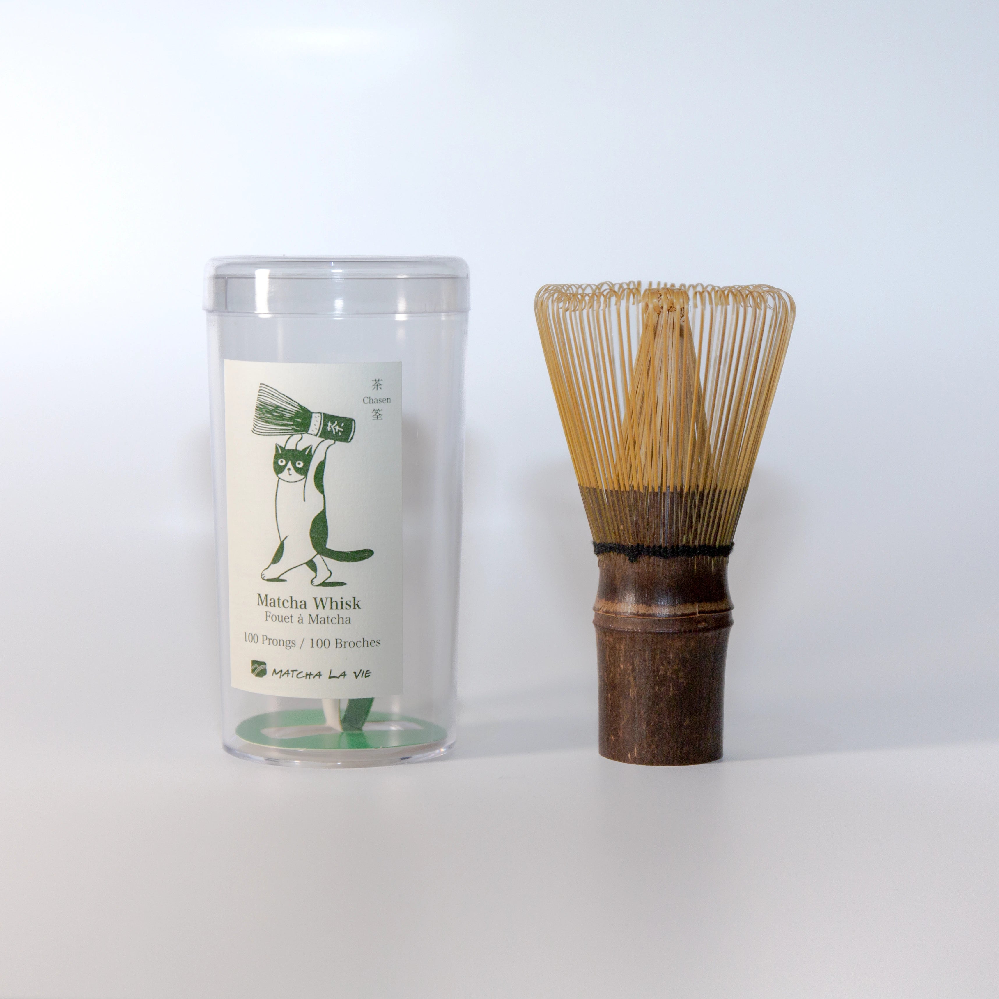 Purple Bamboo Matcha Whisk Chasen – 100 Prongs