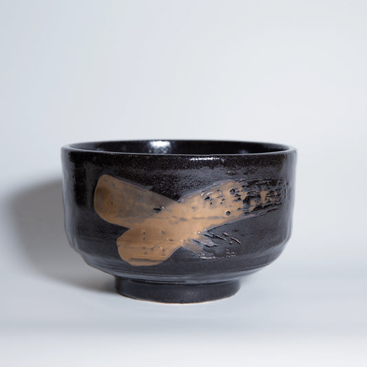 Yamaki Ikai - Handcrafted Inkstroke Black Matcha Bowl