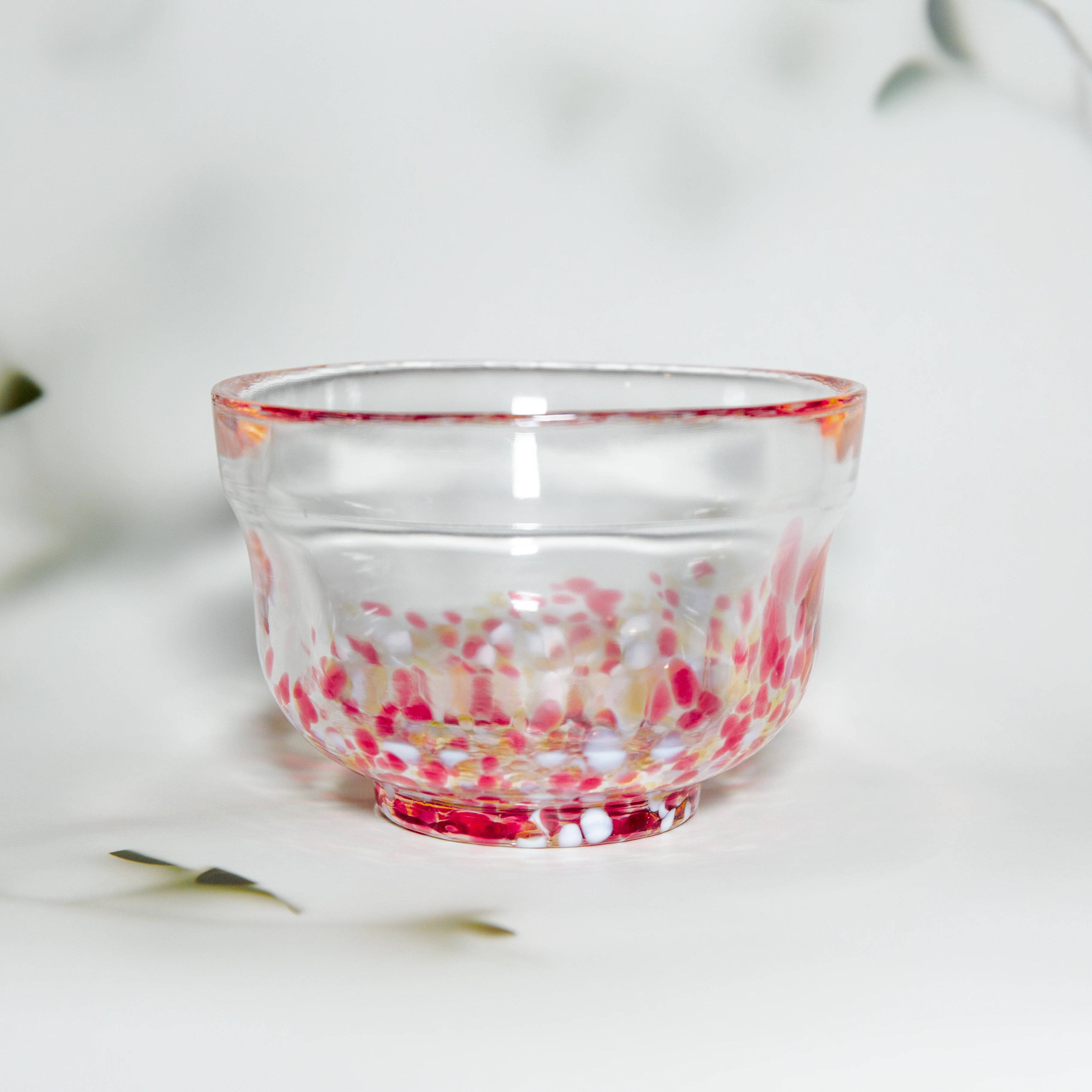 MATSUGAOKA CRAFT - Rainbow Scat Glass matcha bowl