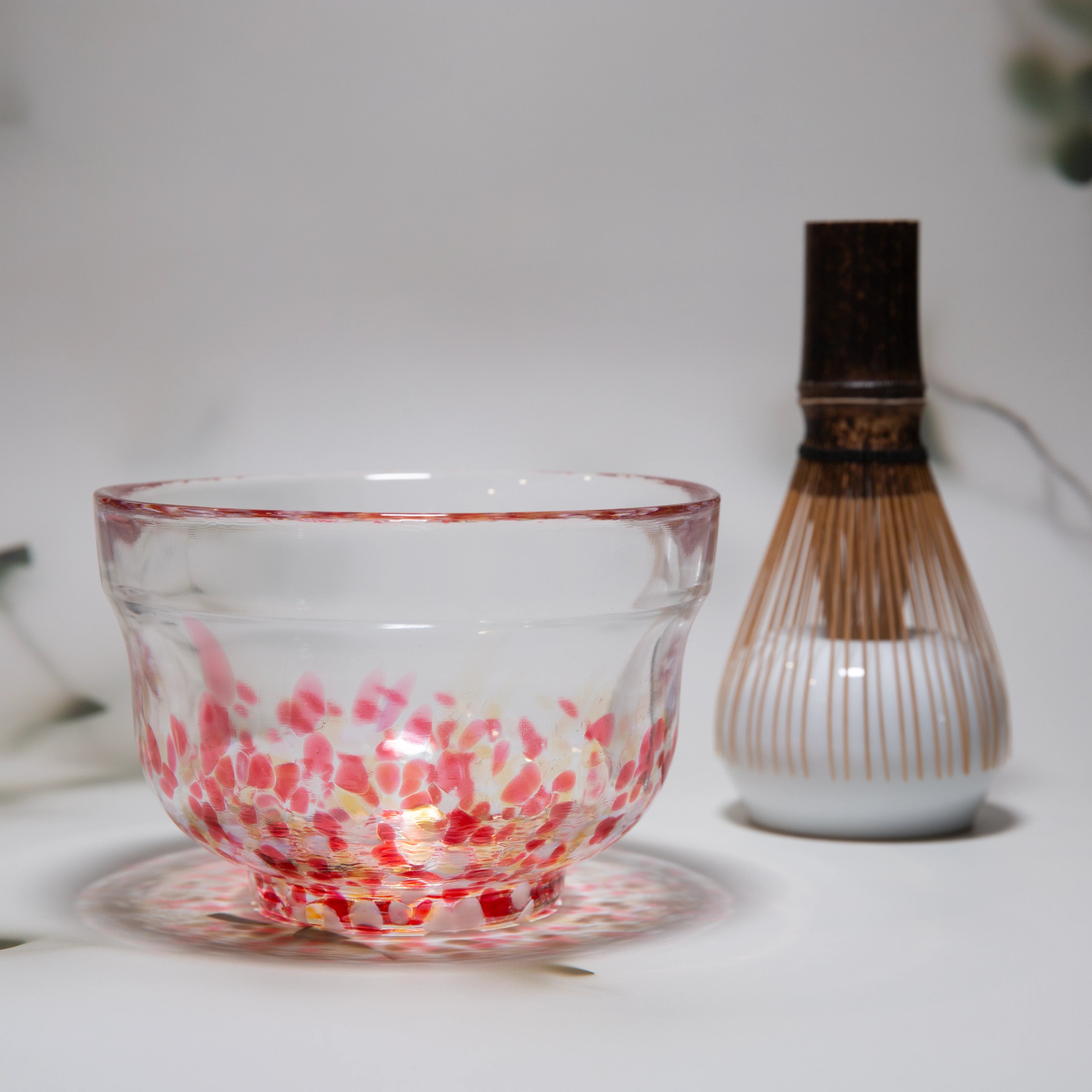 MATSUGAOKA CRAFT - Rainbow Scat Glass matcha bowl