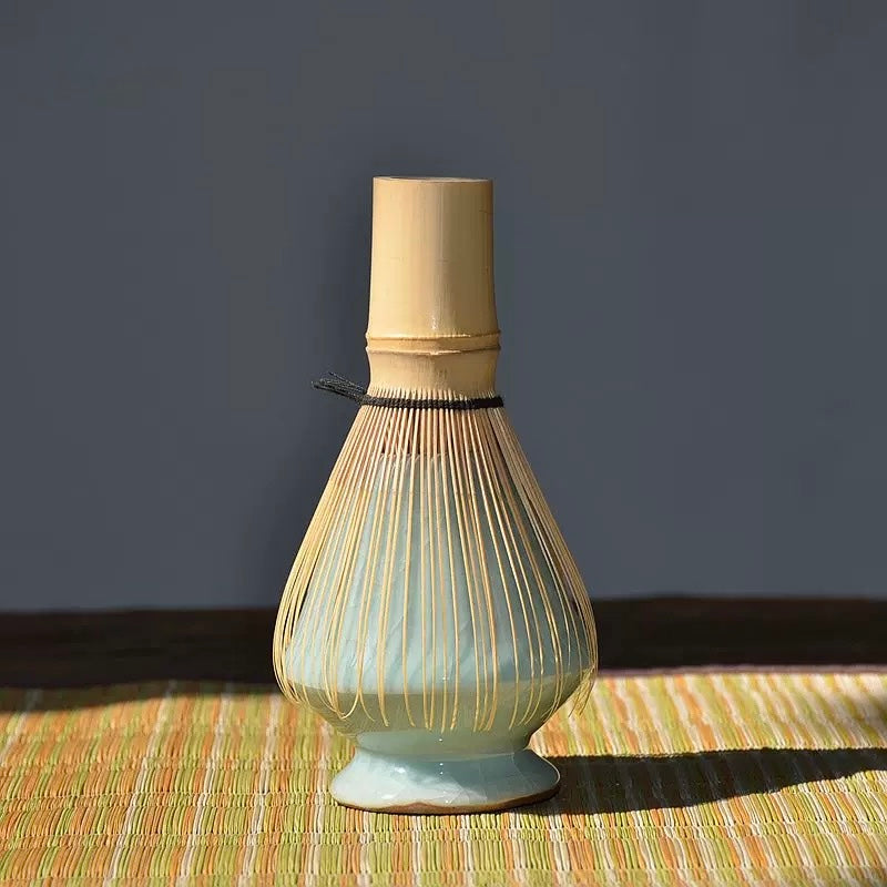 Conical Ge Kiln Powder-Blue Ceramic Chasen Holder