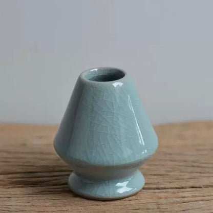 Conical Ge Kiln Powder-Blue Ceramic Chasen Holder