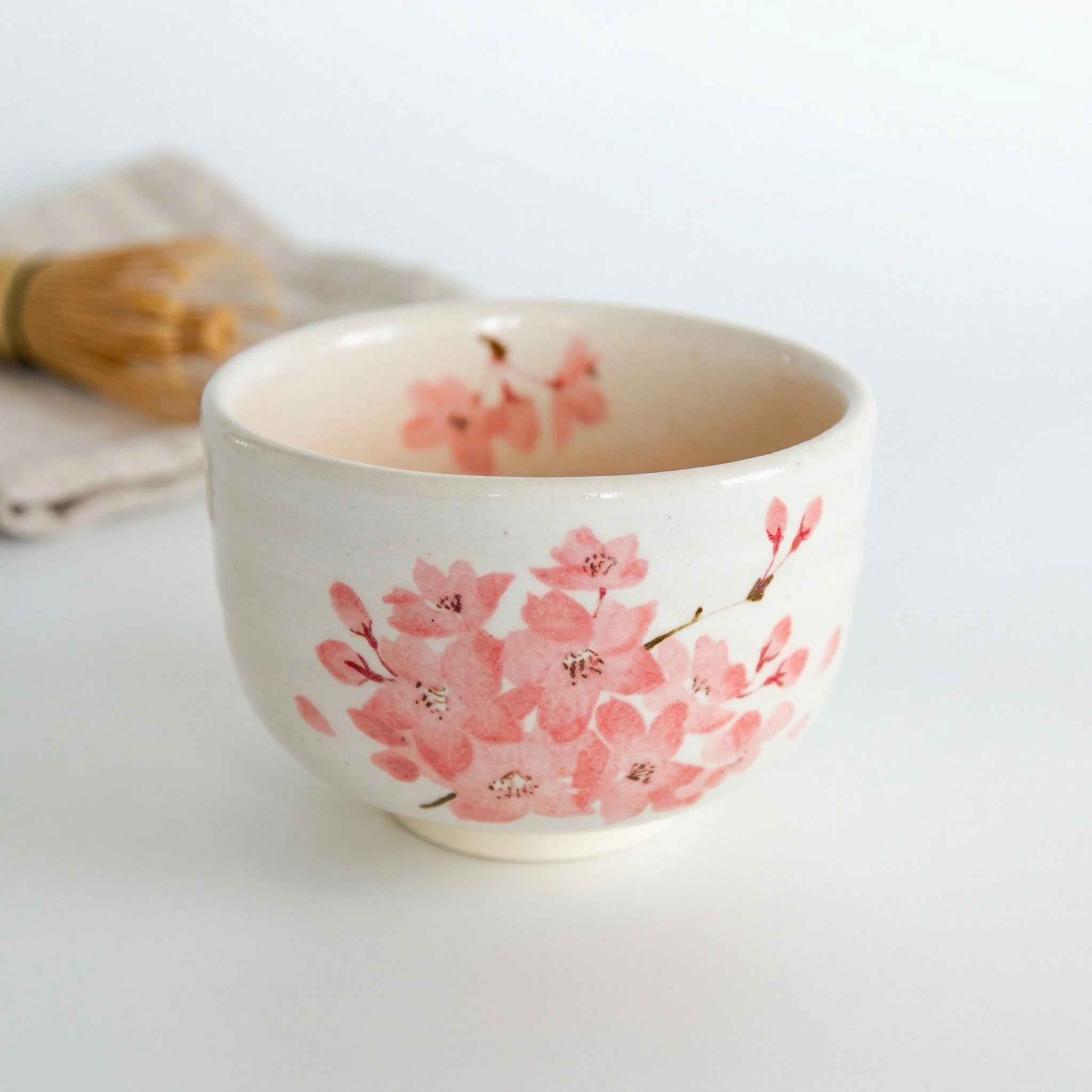 Maruyoshi Sakura Clay Matcha Bowl